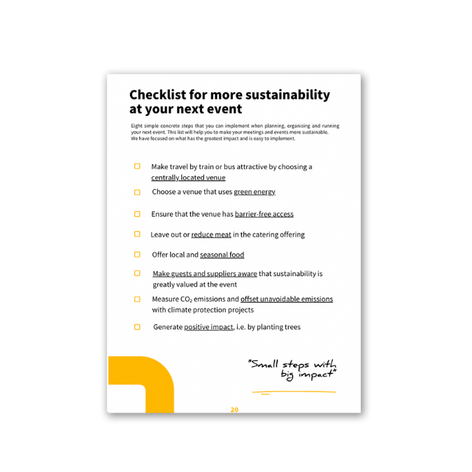 Sustainability Meetings and Events